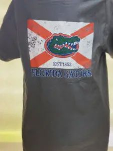 Florida Gators Tshirt- Grey State Flag Logo