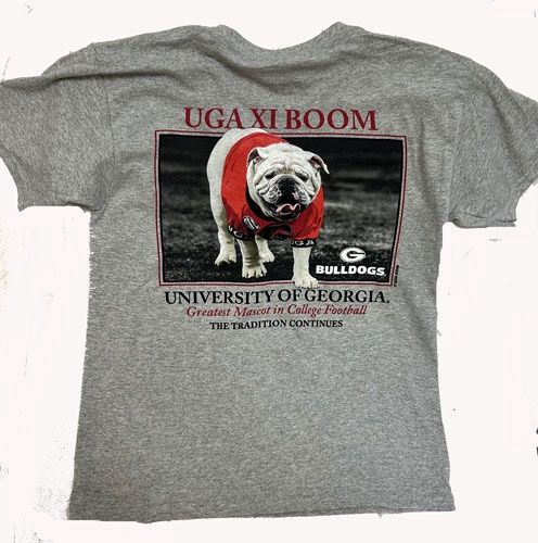 Georgia Bulldogs- Boom Grey Tee