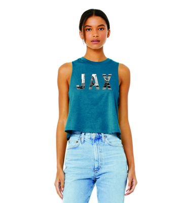 Jax Crop Tee - Teal