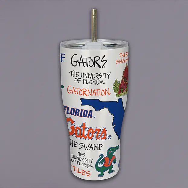 NCAA Florida Icon Metal 30 oz Tumbler