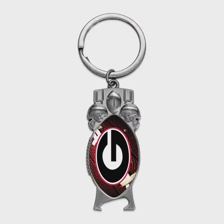 NCAA Georgia Sculpted Keychain