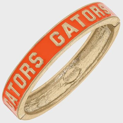 Florida Gators Enamel Logo Hinge Bangle - Orange
