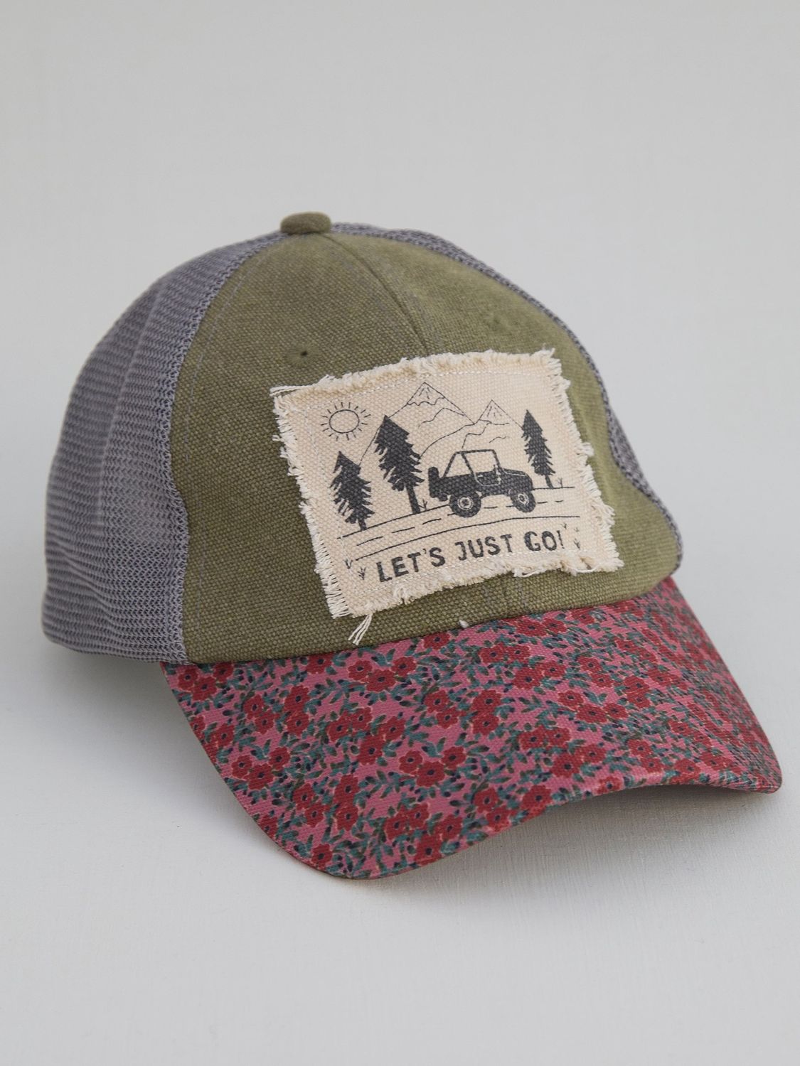Canvas Trucker Hat - Let&#39;s Just Go