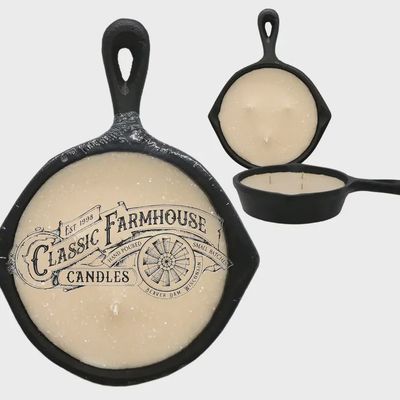 Sugar Cookie 8 oz Cast Iron Pan Candle