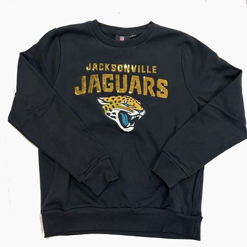 Jacksonville Jaguars Ladies Sequin Sweatshirt