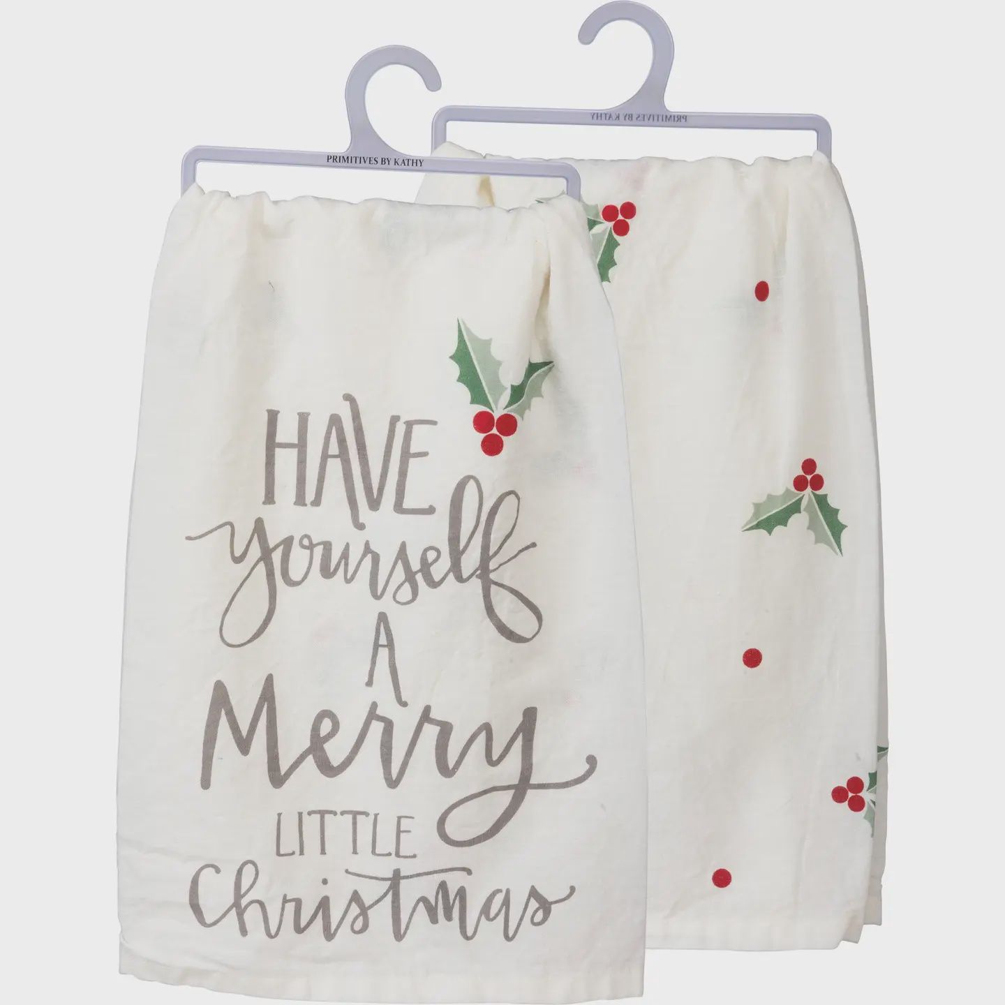 Have Yourself A Merry Christmas Holly Kitchen Towel