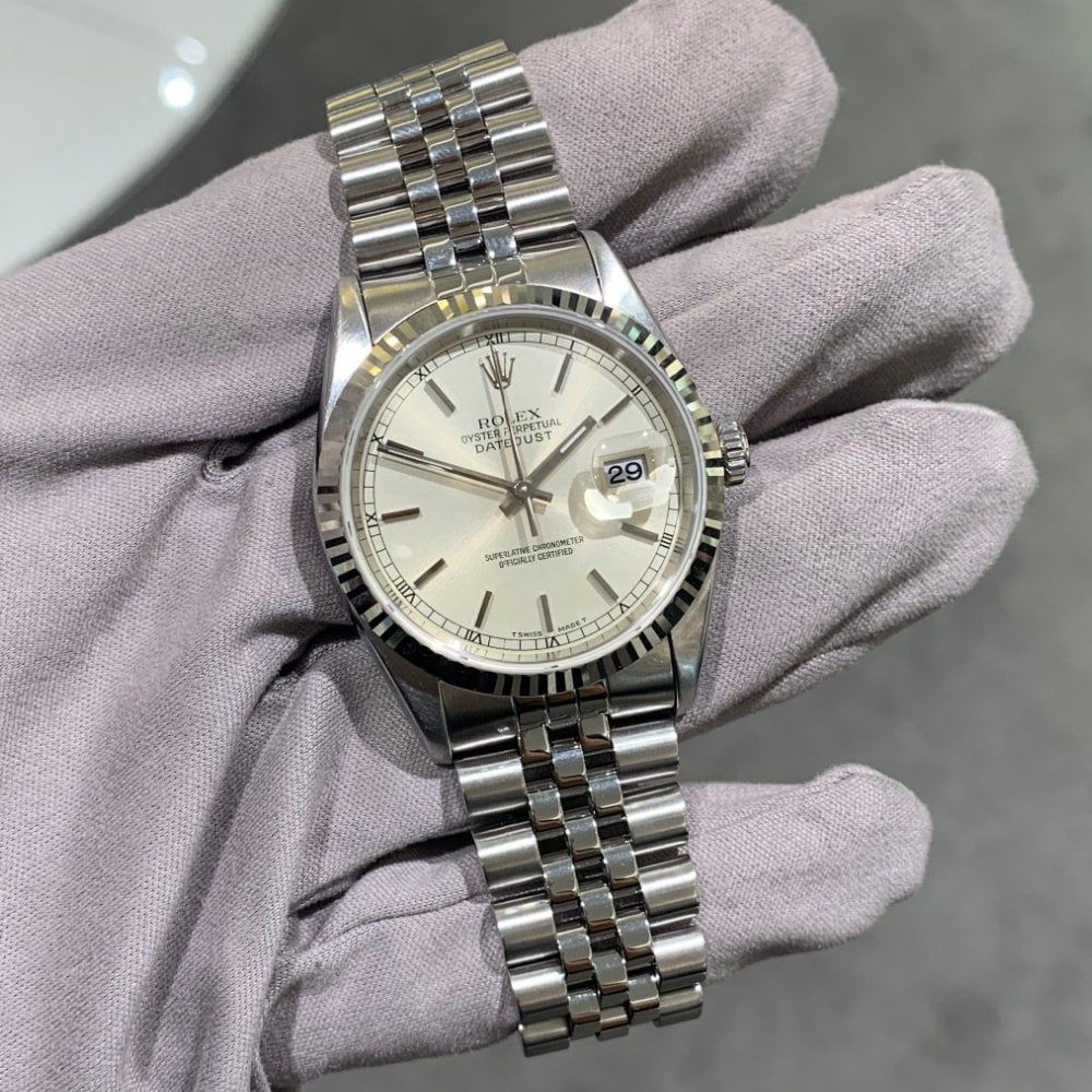 Pre-Owned Rolex Oyster Perpetual Datejust 36mm Steel Watch 16234