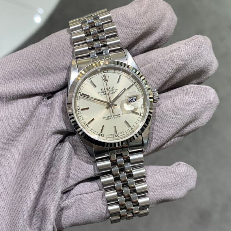 Pre-Owned Rolex Oyster Perpetual Datejust 36mm Steel Watch 16234