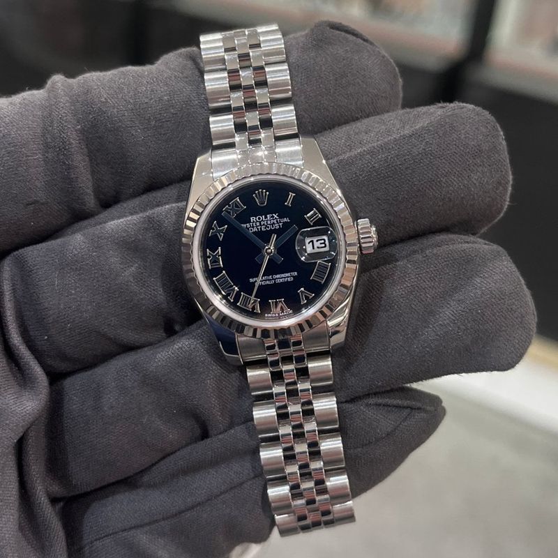 Pre-Owned Rolex Oyster Perpetual Datejust Steel Ladies Watch 179174