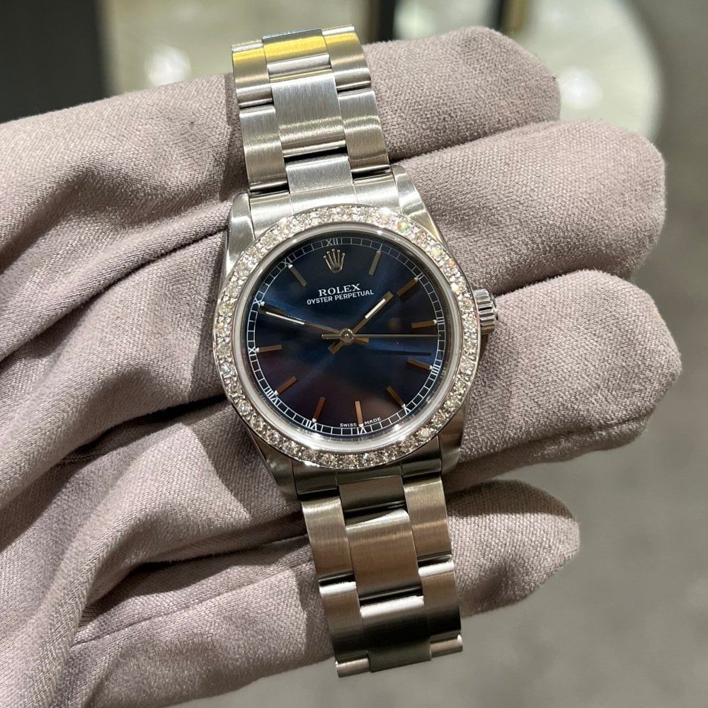 Pre-Owned Rolex Oyster Perpetual Non-Date Steel Ladies Watch 77080