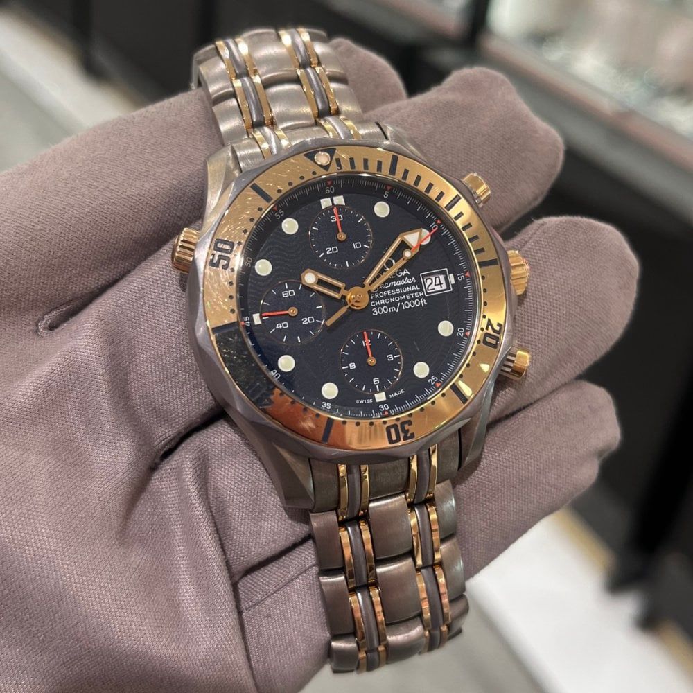Pre-Owned Omega Seamaster Titanium &amp; Gold 2296.80.00