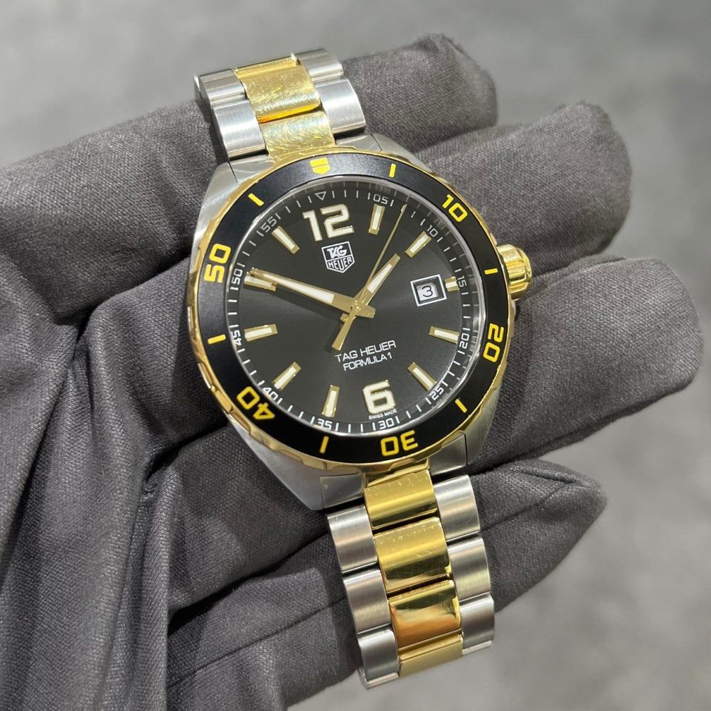 Pre-Owned Tag Heuer Formula 1 Steel &amp; Gold Gents Watch WAZ21121