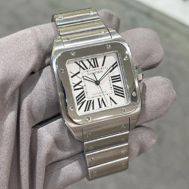 Pre-Owned Cartier Santos XL Steel Automatic Watch 2656
