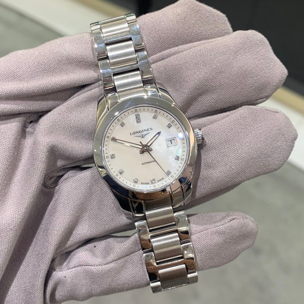 Pre-Owned Longines Conquest Classic Steel Automatic Ladies Watch L2.285.4