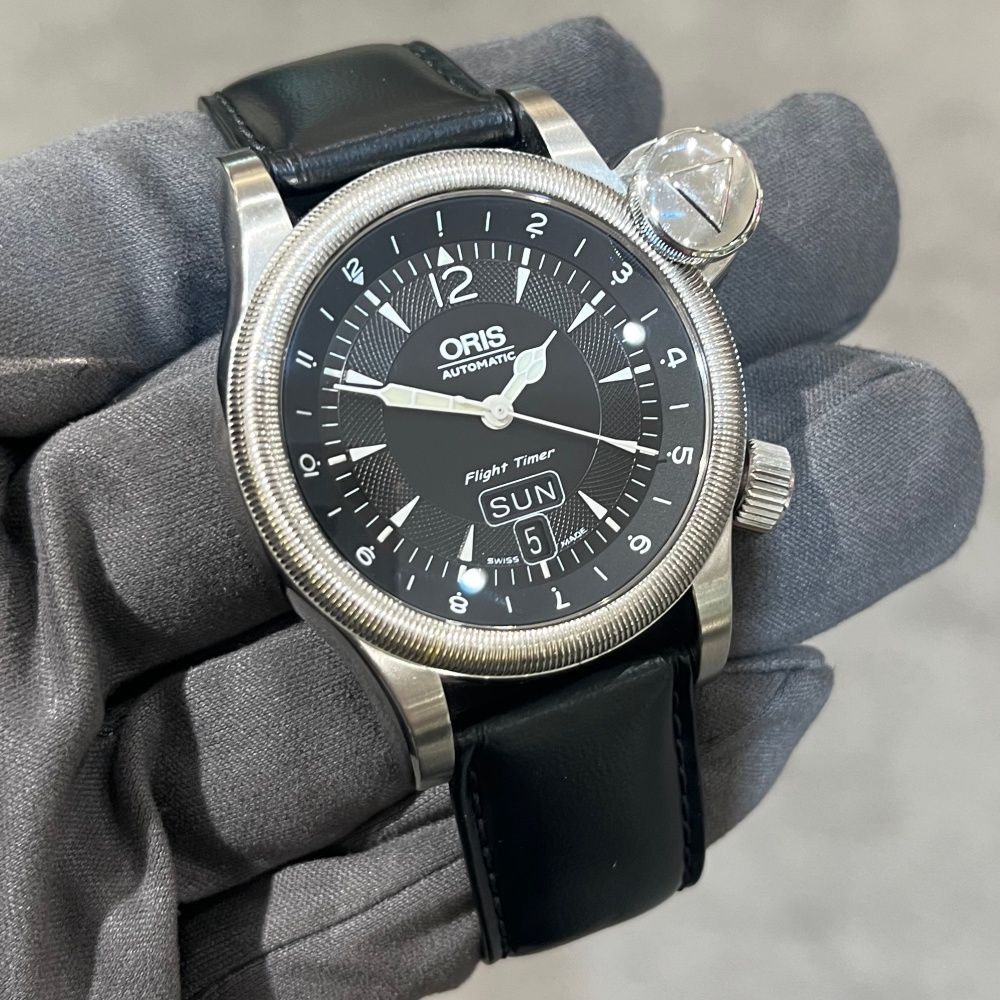 Pre-Owned Oris Flight Timer 7568 With Box &amp; Papers