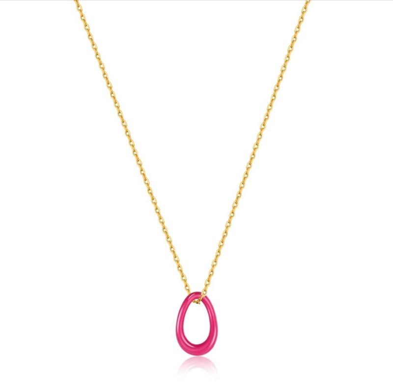 Enamel Twisted Pendant Necklace Enamel Twisted Pendant Necklace