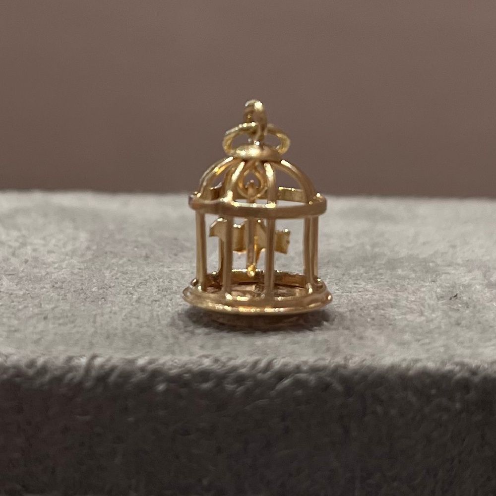 Pre-Owned 9ct Yellow Gold Bird Cage Vintage Charm