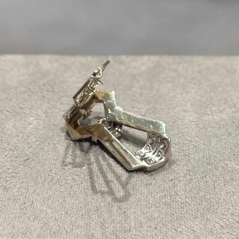 Pre-Owned 18ct Stamped Art Deco 0.25ct Diamond Hair Clip