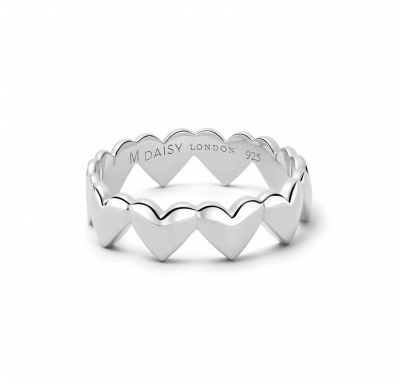 Heart Crown Band Ring