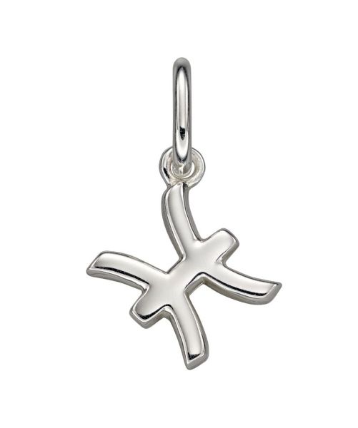 Silver Pisces Zodiac Pendant