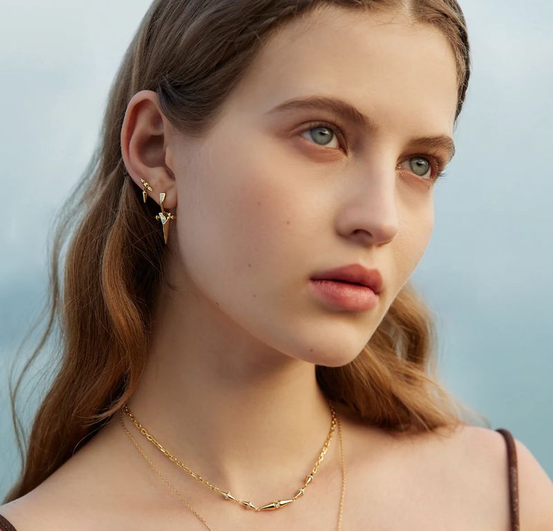 Geometric Chain Necklace