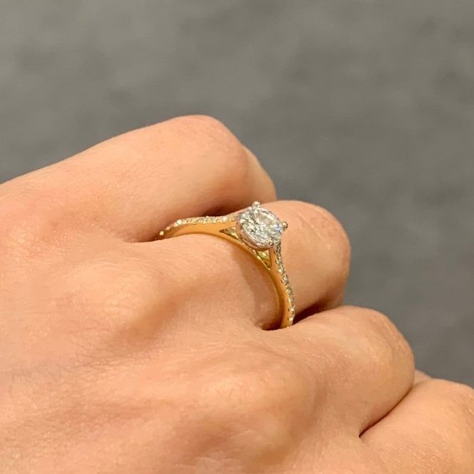 18ct Yellow Gold 0.75ct Diamond Solitaire Ring