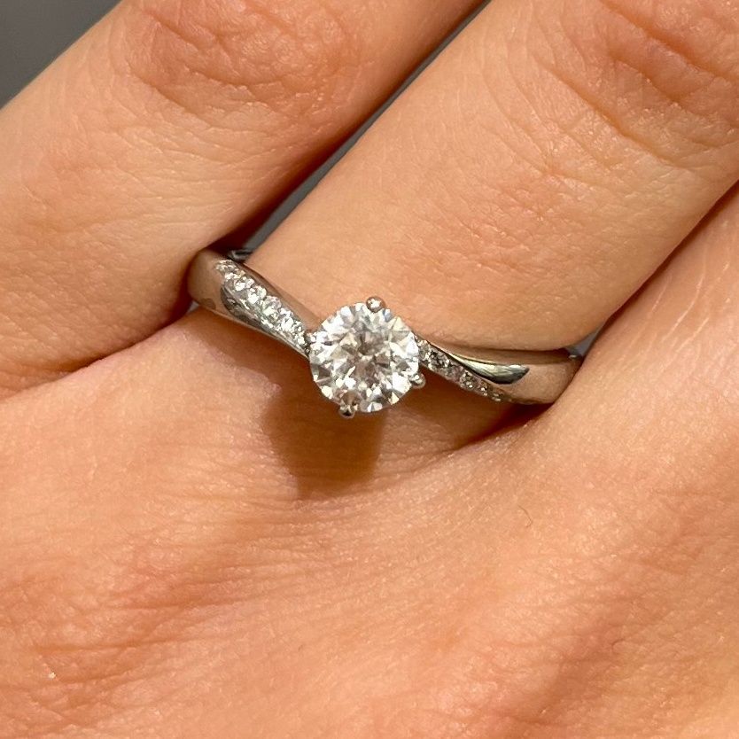 Platinum 0.60ct Diamond Solitaire Ring