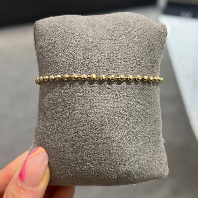 Pre-Owned 9ct Yellow Gold Ball Bracelet