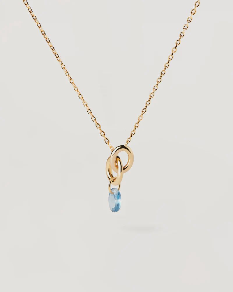 Blue Lily Necklace