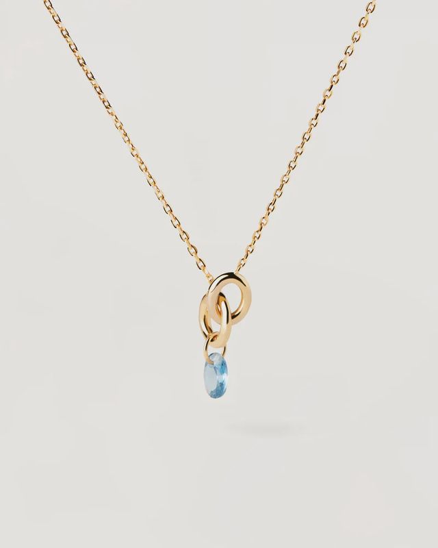 Blue Lily Necklace