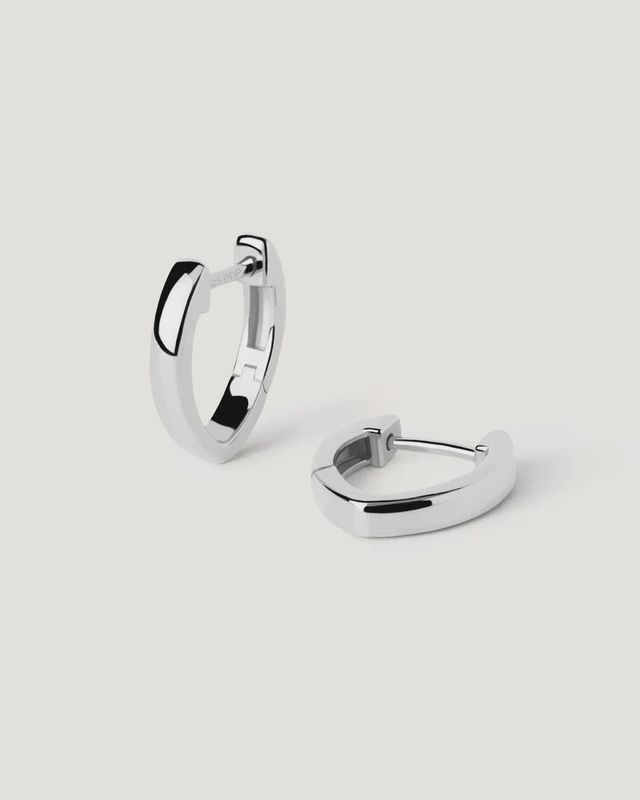 Duke Silver Hoop Earrings