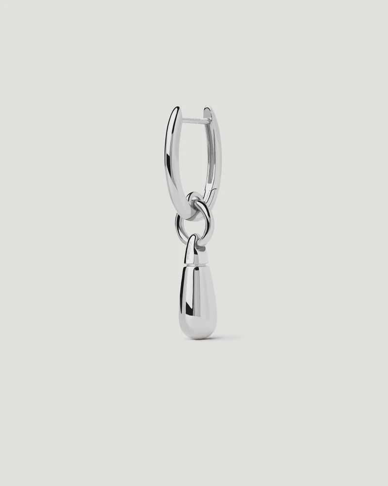 Jupiter Silver Single Hoop Earring