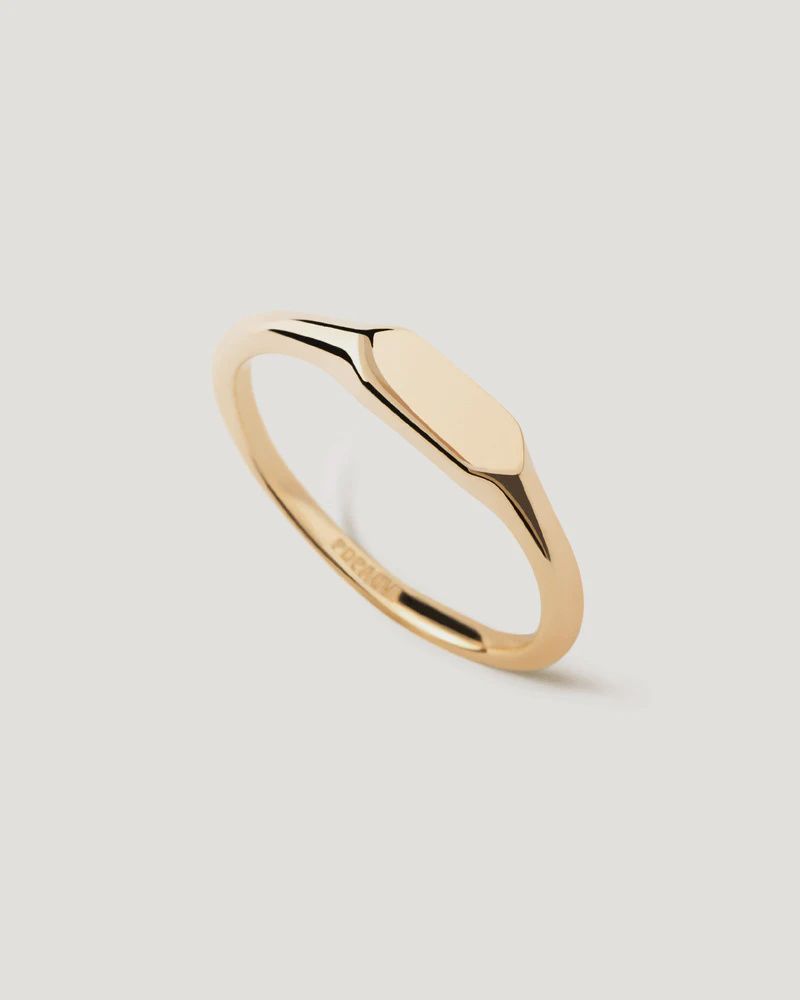 Hexagon Mini Stamp Ring