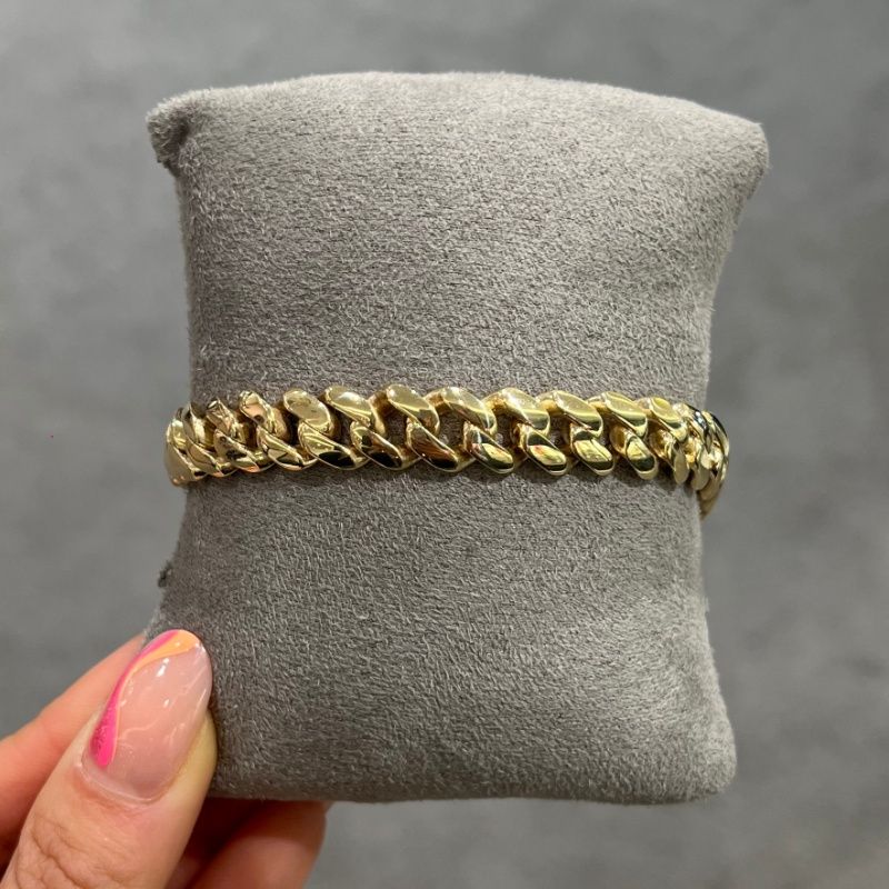 Pre-Owned 9ct Yellow Gold Cuban Bracelet 43.6g  81/4”