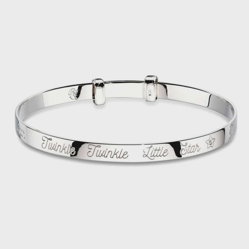 Diamond Silver Twinkle Bangle