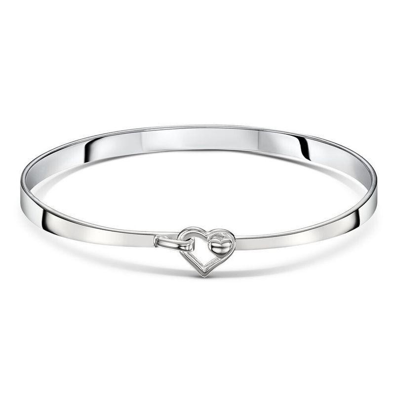 Hrdaya Silver Open Heart Bangle Hrdaya Silver Open Heart Bangle