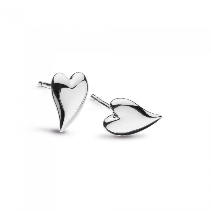 Silver Desire Cherish Heart Stud Earrings