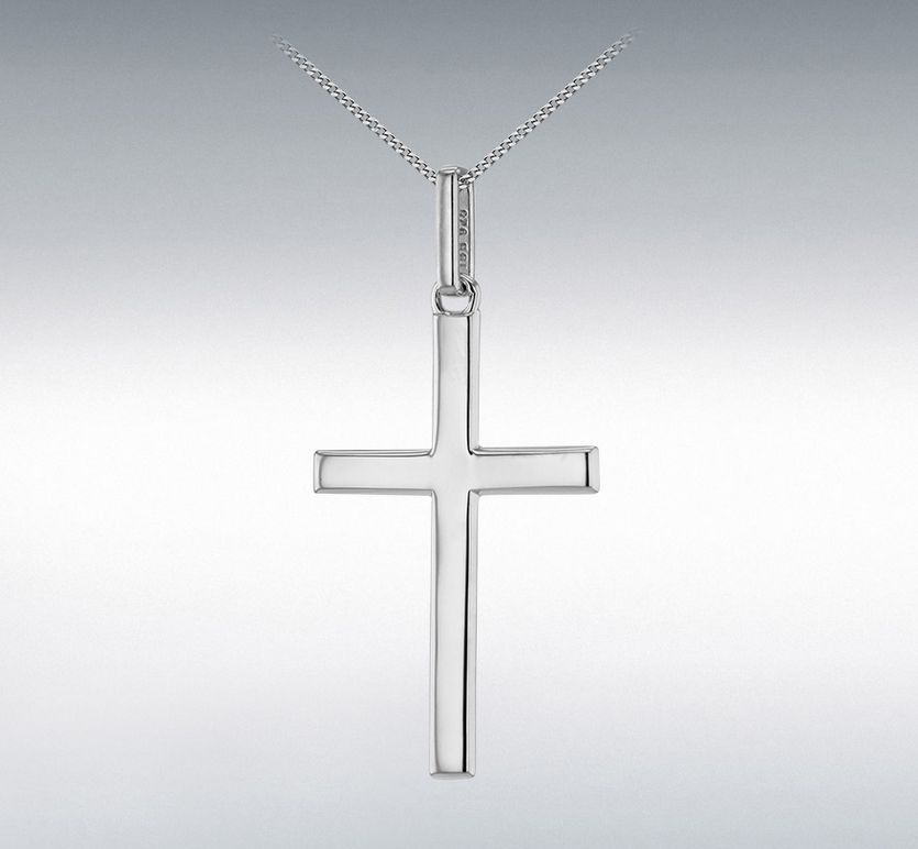 Sterling Silver Large Cross Pendant