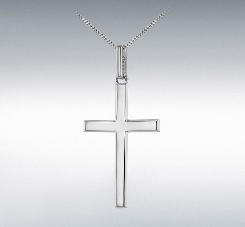 Sterling Silver Large Cross Pendant