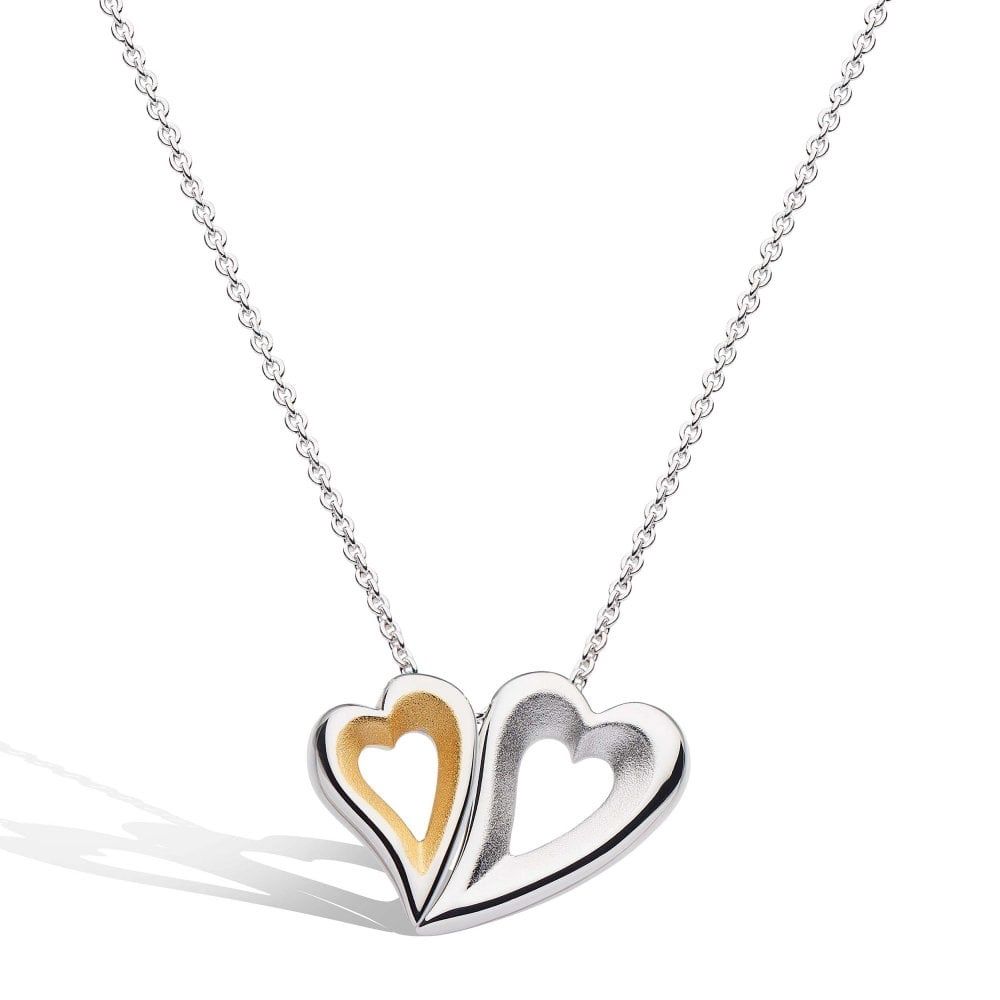 Desire Gold Twinned Heart Necklace