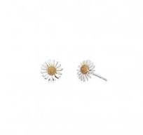 Sterling Silver 8mm Michaelmas Daisy Stud Earrings