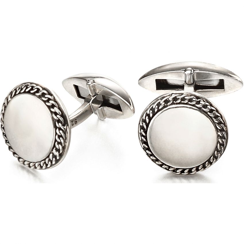 Round Chain Detail Cufflinks