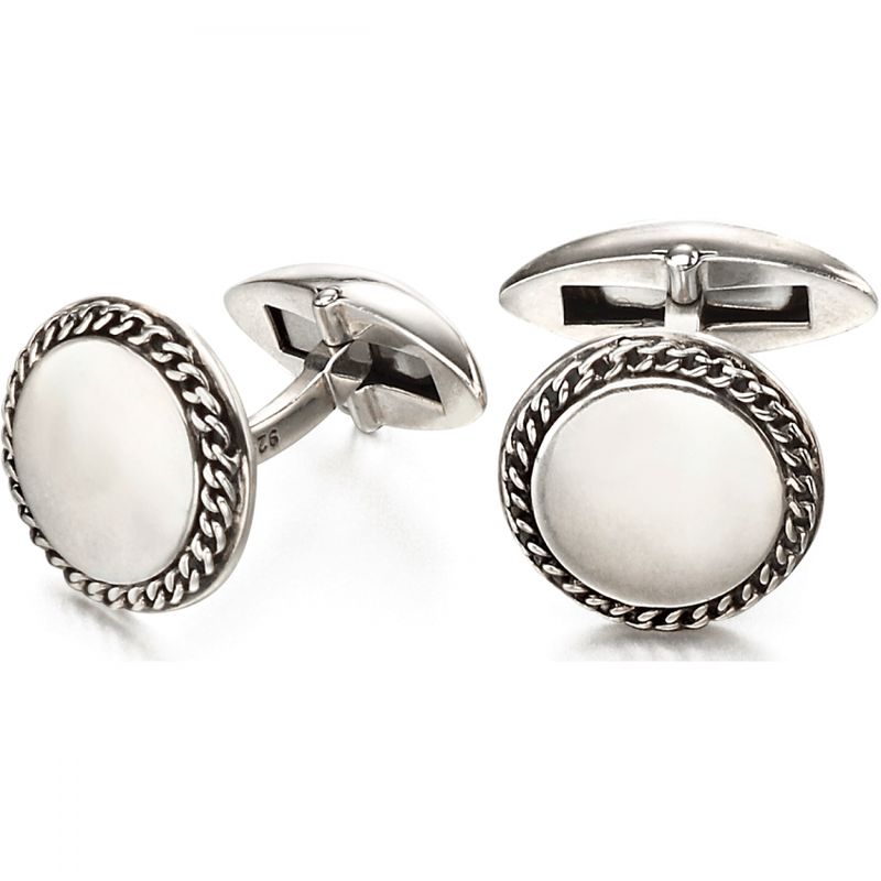 Round Chain Detail Cufflinks