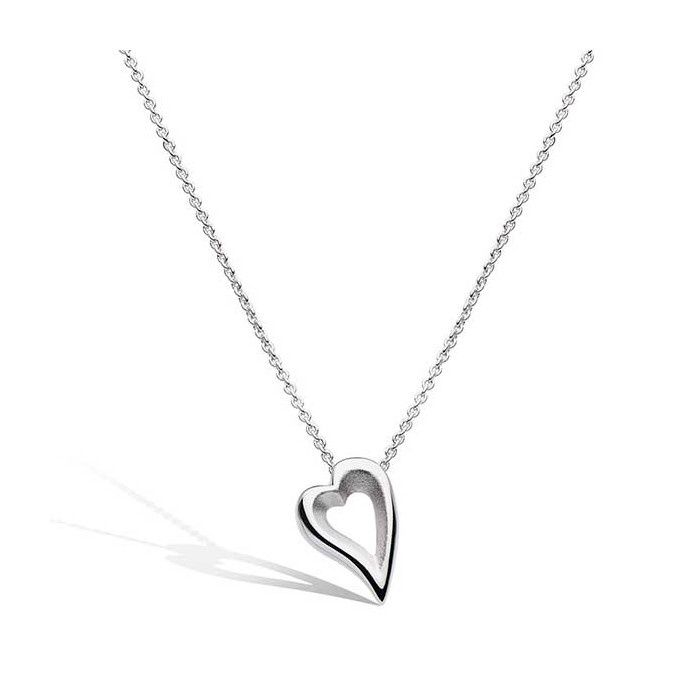 Silver Desire Love Story Heart Necklace, Metal: Sterling Silver