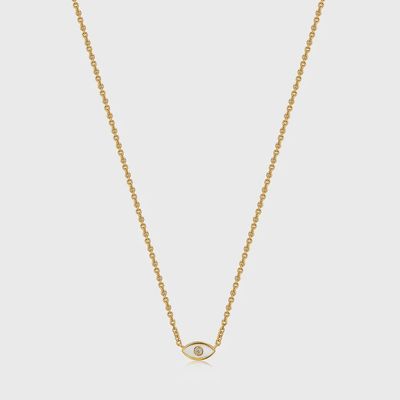 Silver Gold Plated Evil Eye Necklace