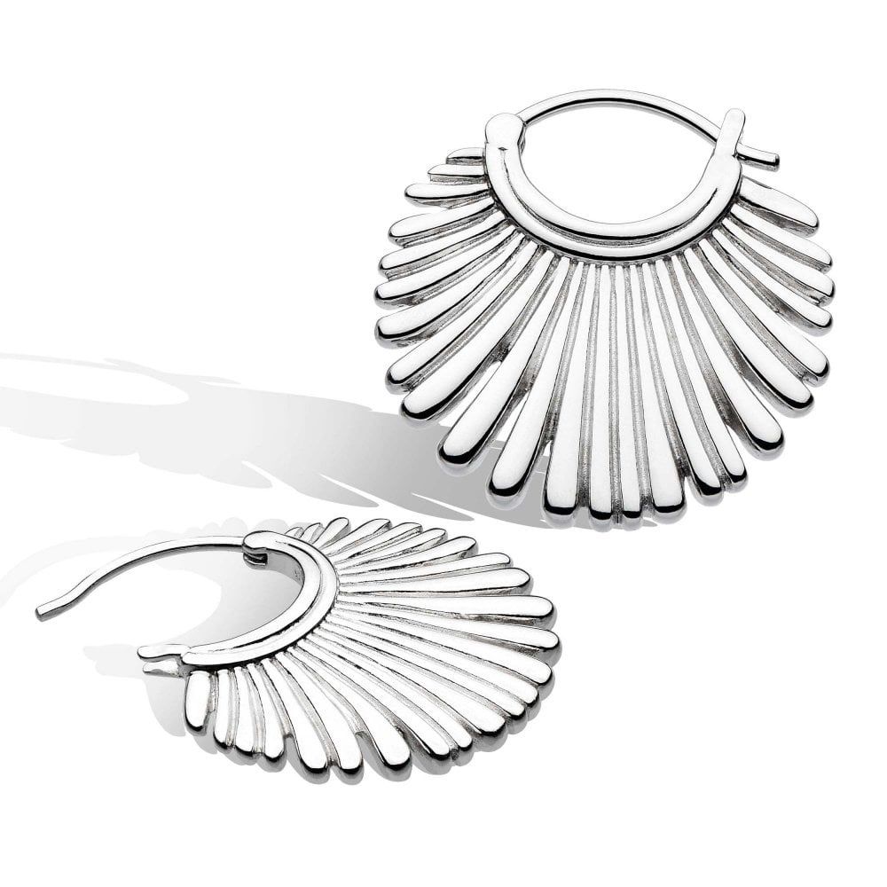 Silver Essence Radiance Grande Hoop Earrings
