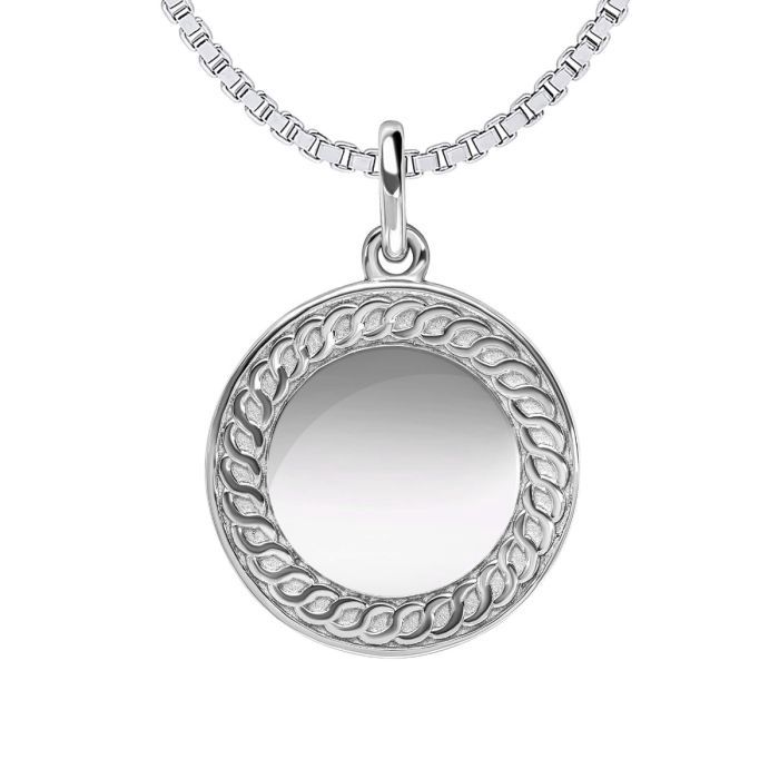 Round Chain Texture Pendant