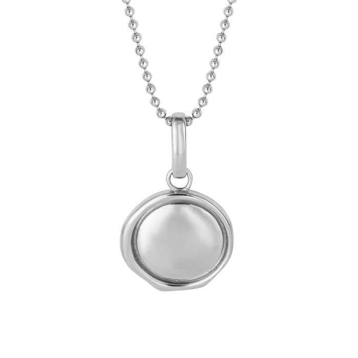 Round Wax Seal Style Pendant Necklace