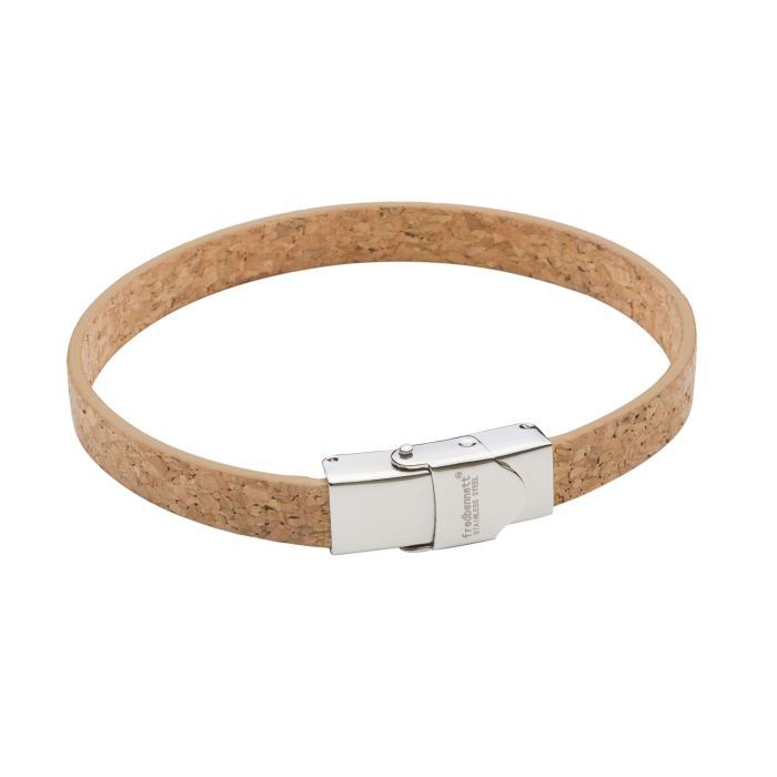 Flat Natural Cork Men&#39;s Bracelet