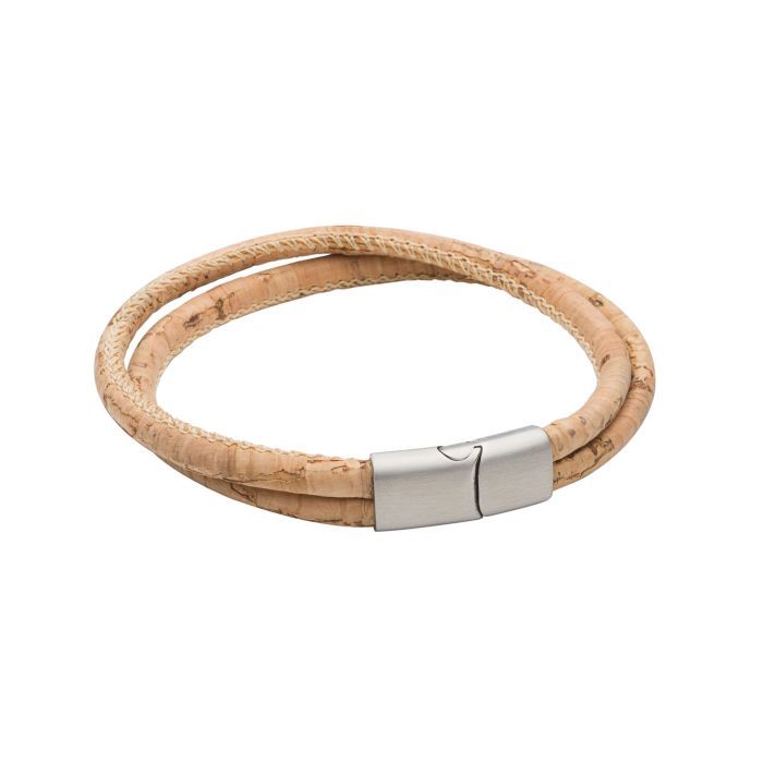 Cork Tubular Men&#39;s  Double Row Bracelet